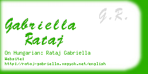 gabriella rataj business card